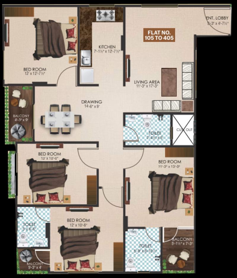 3 BHK